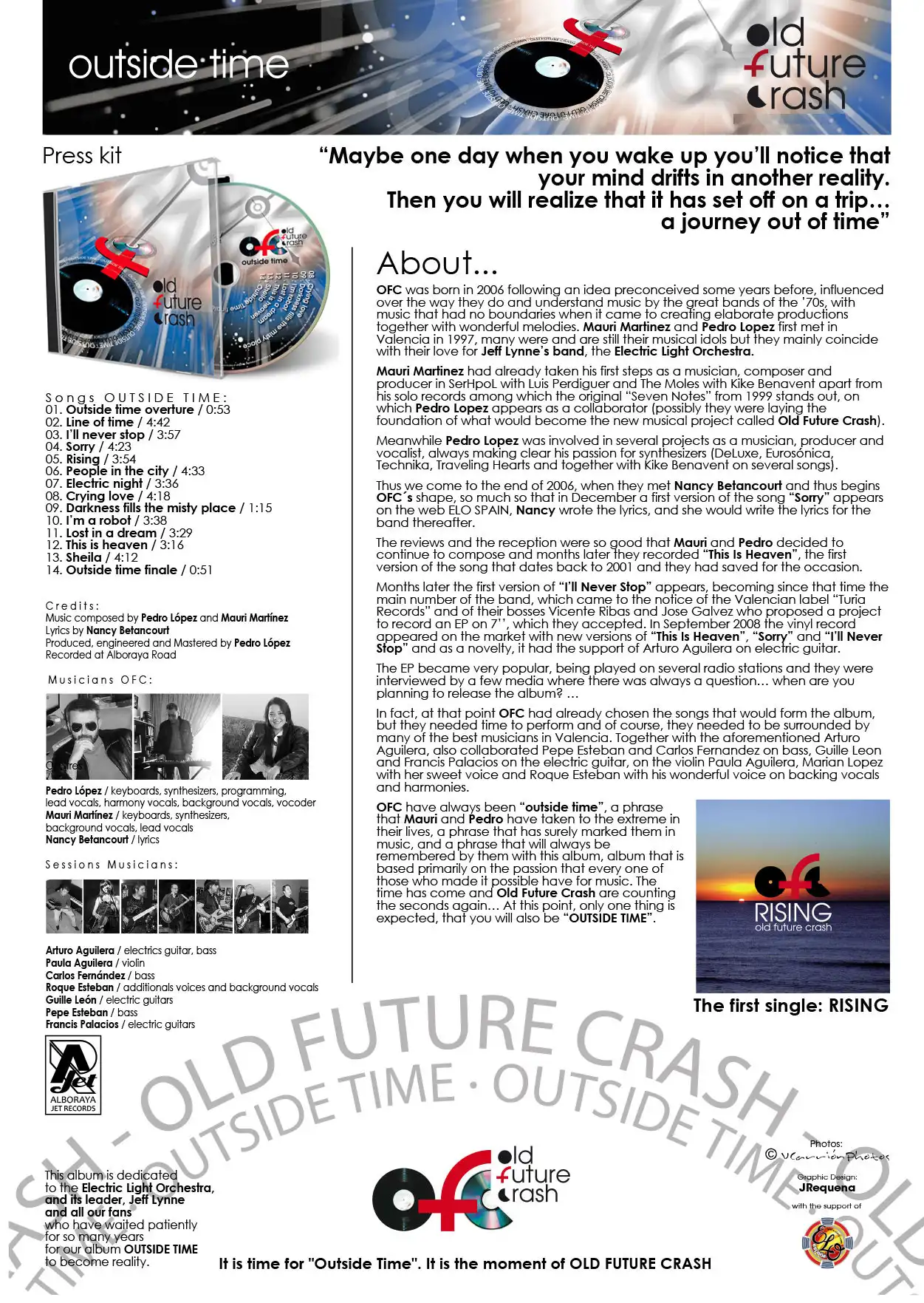 press kit Outside Time OLD FUTURE CRASH