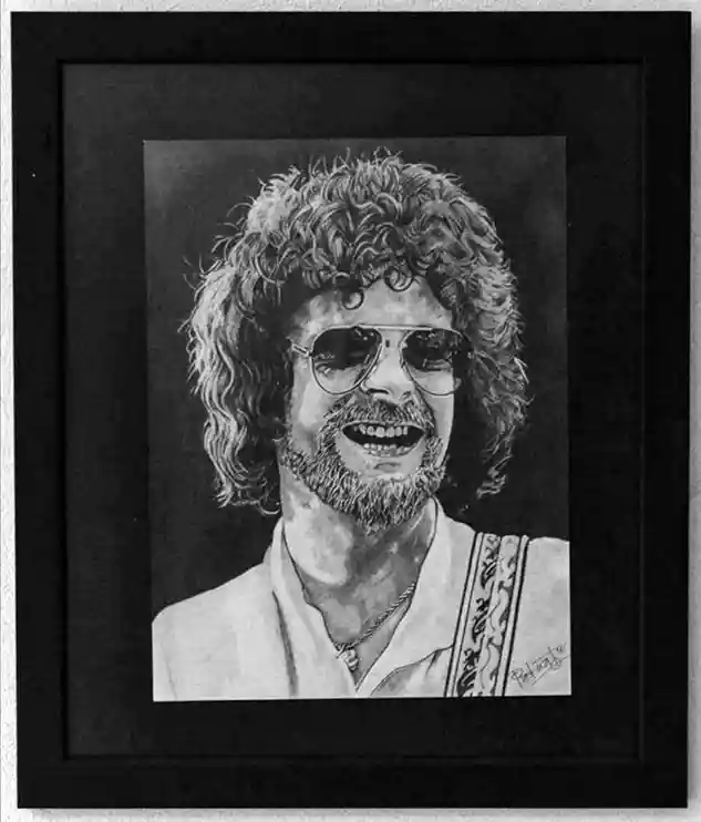 JEFF LYNNE, dibujo de Manuel Padua