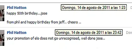 felicitación de JEFF por mi 50 cumpleaños