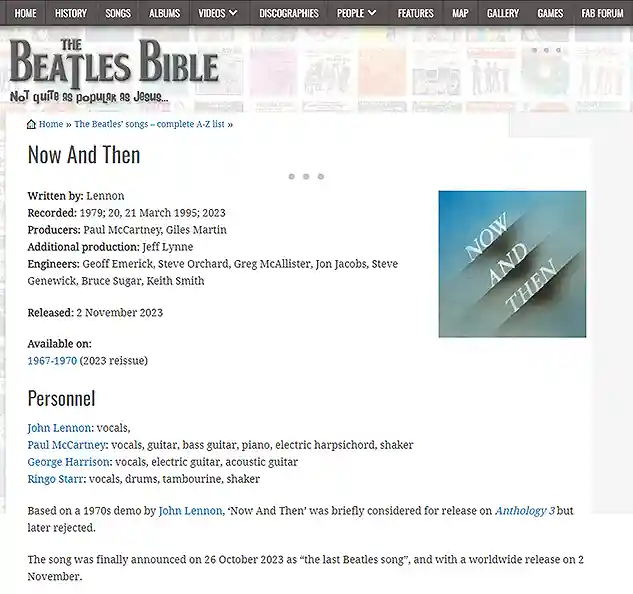 the beatles bible