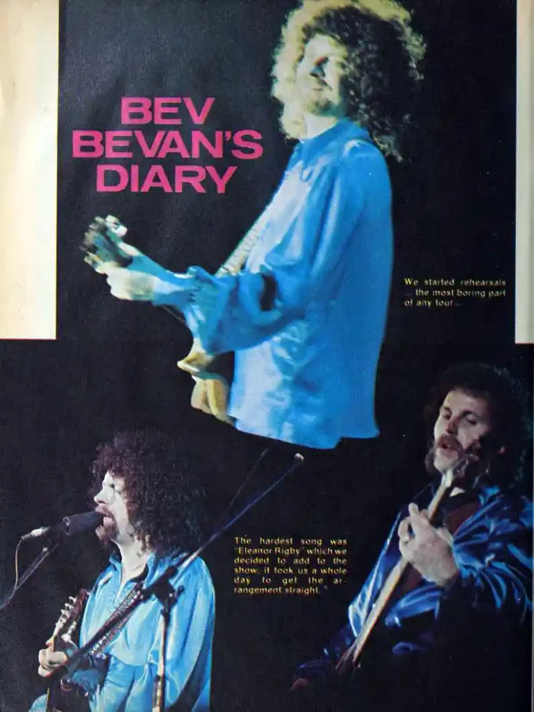 bev bevan`s diary