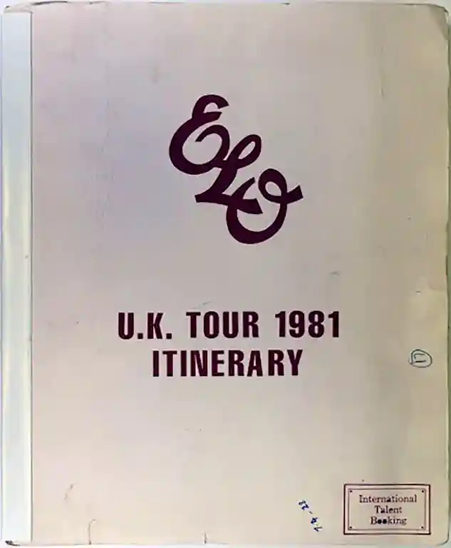 UK Tour 81 Itinerary