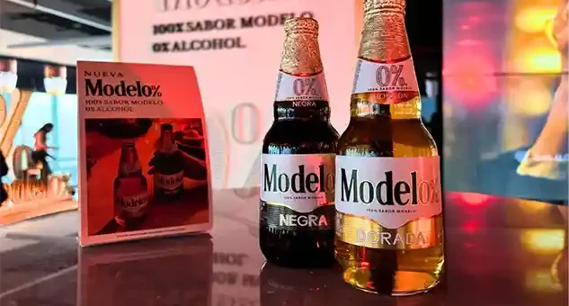 model0% cerveza